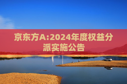 京东方A:2024年度权益分派实施公告  第1张