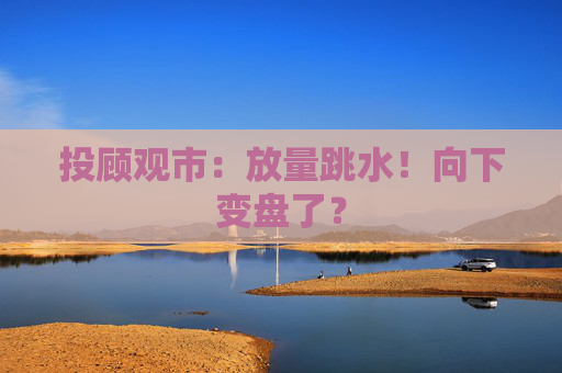 投顾观市：放量跳水！向下变盘了？