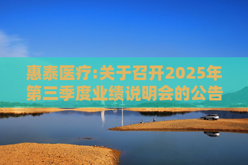 惠泰医疗:关于召开2025年第三季度业绩说明会的公告  第1张