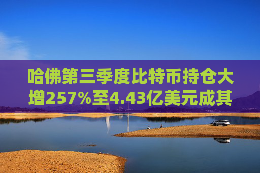 哈佛第三季度比特币持仓大增257%至4.43亿美元成其最大公开头寸