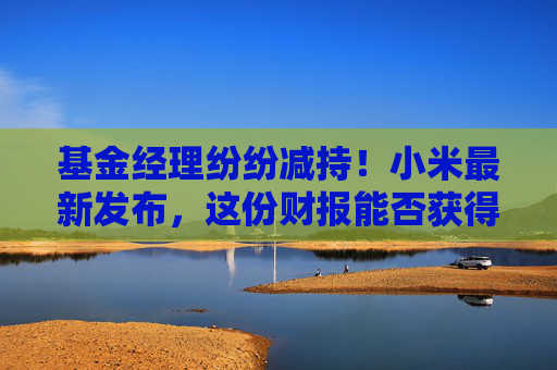 基金经理纷纷减持!小米最新发布,这份财报能否获得认可?