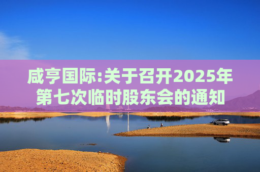 咸亨国际:关于召开2025年第七次临时股东会的通知