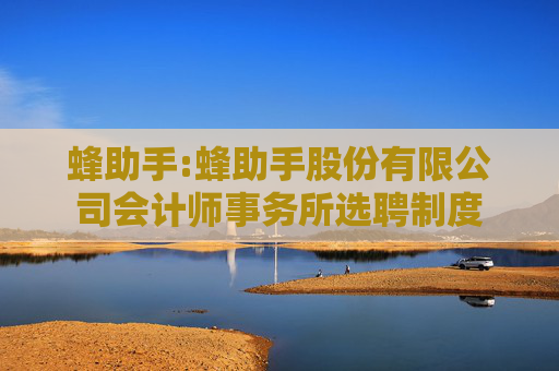 蜂助手:蜂助手股份有限公司会计师事务所选聘制度