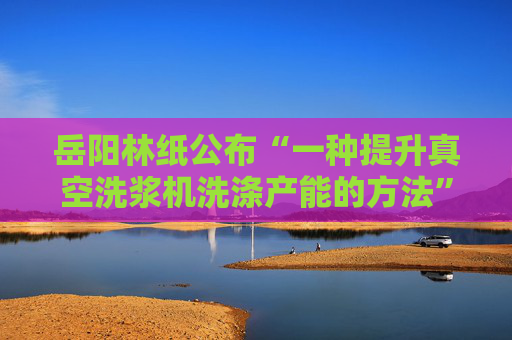 岳阳林纸公布“一种提升真空洗浆机洗涤产能的方法”专利