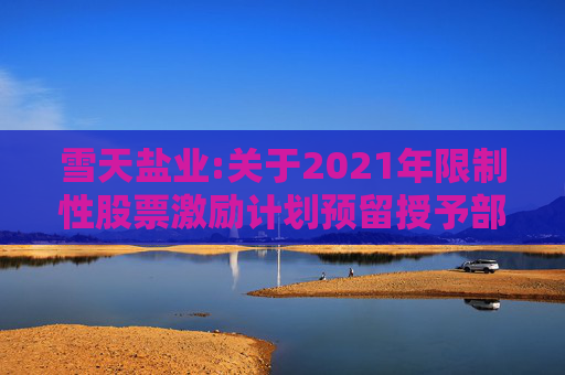 雪天盐业:关于2021年限制性股票激励计划预留授予部分限制性股票第三个解除限售期解除限售暨上市流通的提示性公告
