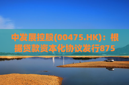 中发展控股(00475.HK)：根据贷款资本化协议发行8750万股  第1张