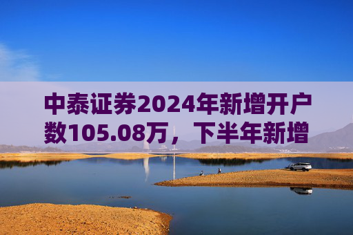 中泰证券2024年新增开户数105.08万，下半年新增开户43.1万环比降幅超30%  第1张
