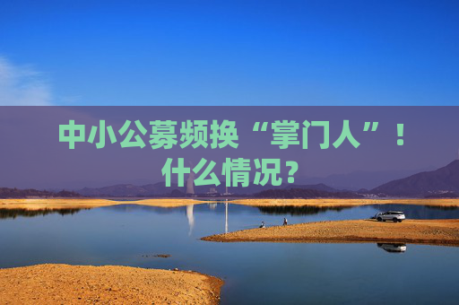 中小公募频换“掌门人”！什么情况？