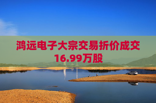 鸿远电子大宗交易折价成交16.99万股