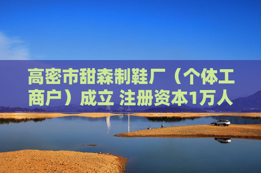 高密市甜森制鞋厂（个体工商户）成立 注册资本1万人民币  第1张