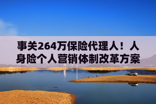 事关264万保险代理人！人身险个人营销体制改革方案落地 拟推动建立有中国特色的保险销售人员荣誉评价体系