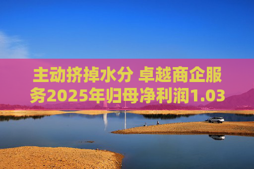 主动挤掉水分 卓越商企服务2025年归母净利润1.03亿元