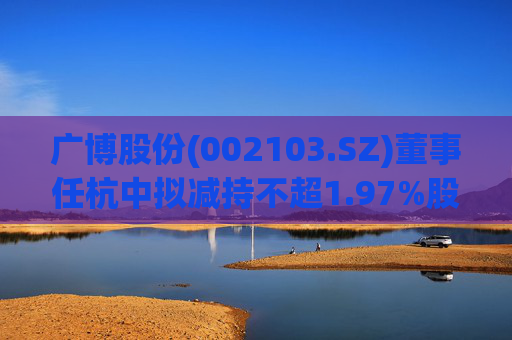 广博股份(002103.SZ)董事任杭中拟减持不超1.97%股份
