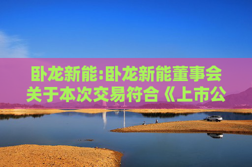卧龙新能:卧龙新能董事会关于本次交易符合《上市公司重大资产重组管理办法》第十一条有关规定的说明