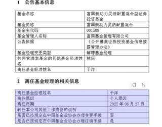 富国于洋离职不意外，意外的是鹏华和淳厚的变动
