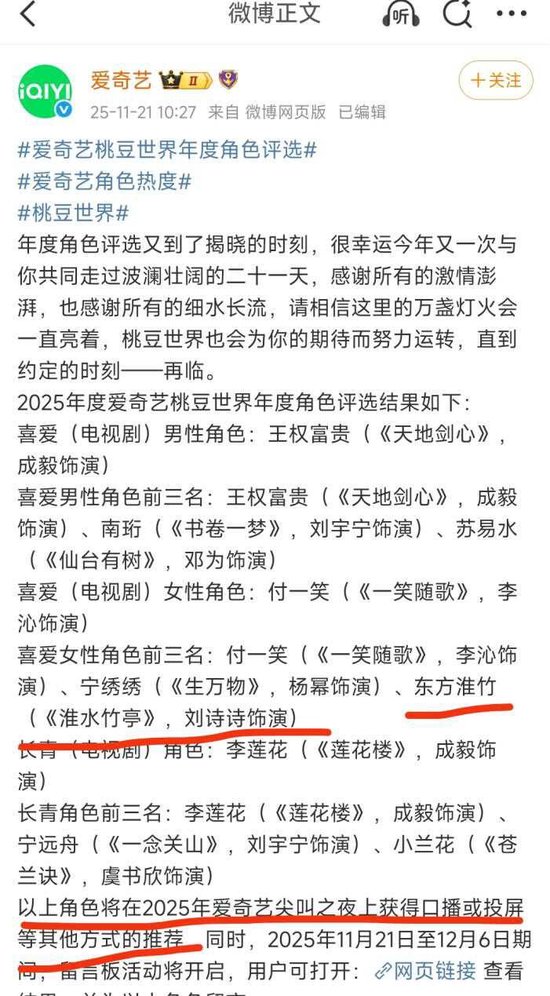 爱奇艺颁奖乌龙惹众怒：粉丝花钱投奖“飞了”，深夜道歉被批“没诚意”  第4张