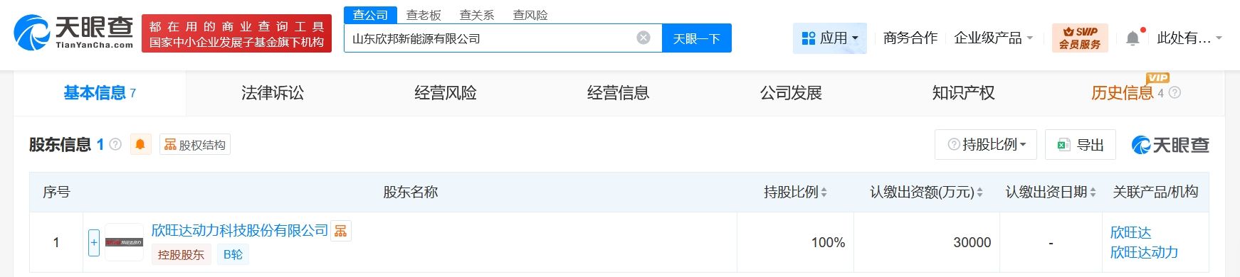 欣旺达动力科技公司在山东成立新能源公司 注册资本3亿 第2张 欣旺达动力科技公司在山东成立新能源公司 注册资本3亿 第2张