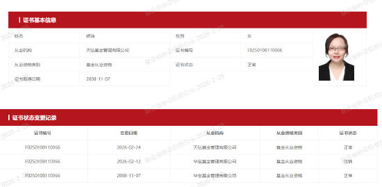 12天闪电履新!千亿ETF“一姐”胡洁挥别华宝基金,火速加盟天弘基金 第1张 12天闪电履新!千亿ETF“一姐”胡洁挥别华宝基金,火速加盟天弘基金 第1张